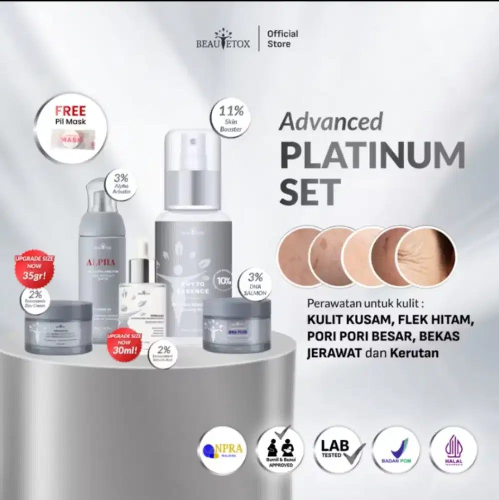 Beautetox Paket Advanced Platinum 5in1