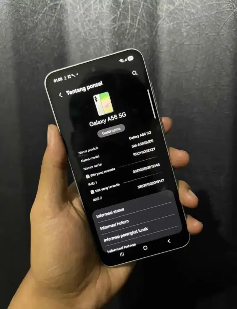 Samsung galaxy A56 ram 12 internal 256
