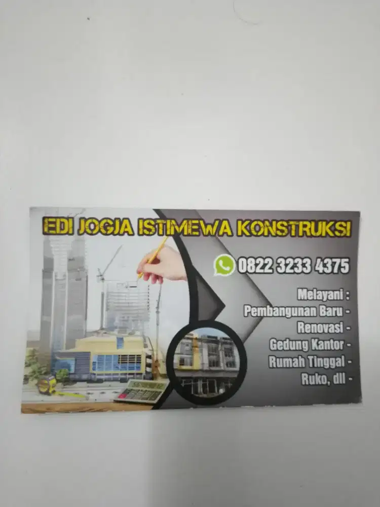 Jasa Kontruksi/Renovasi Bangunan