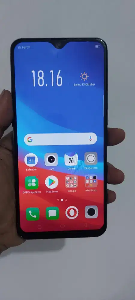 oppo f9 ram 6/128gb normal mulus no minus hp aja lok ciledug