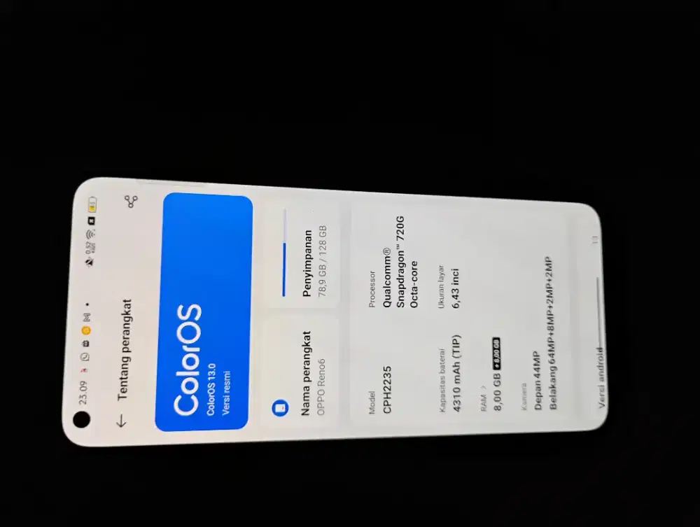 DI JUAL HP OPPO RENO 6 8/128