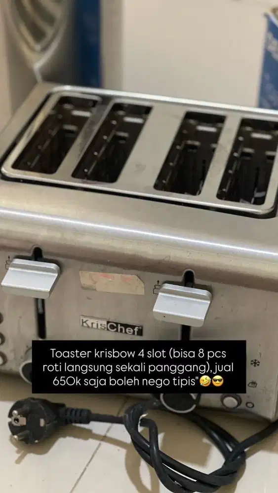 Toaster krisbow 4 slice