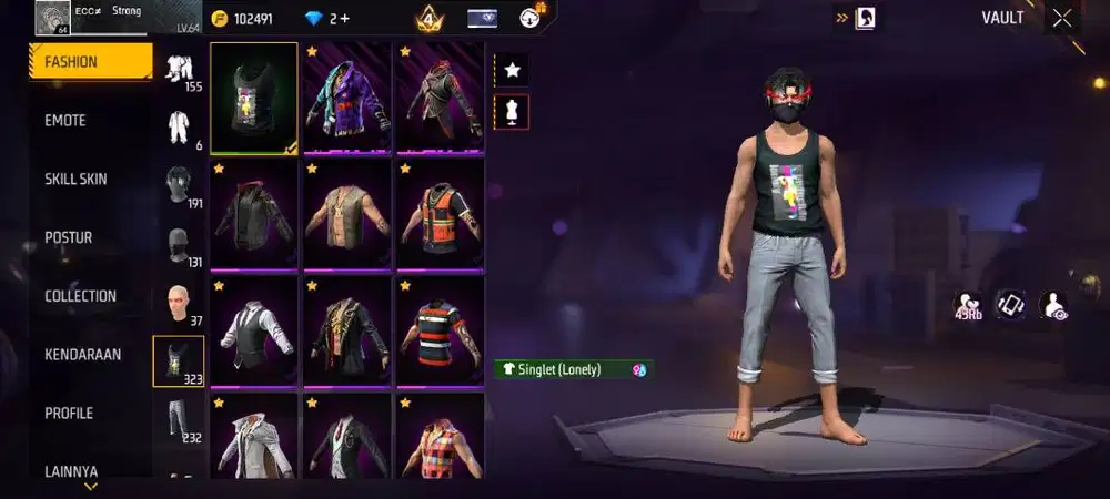 akun free fire sayang g kepake