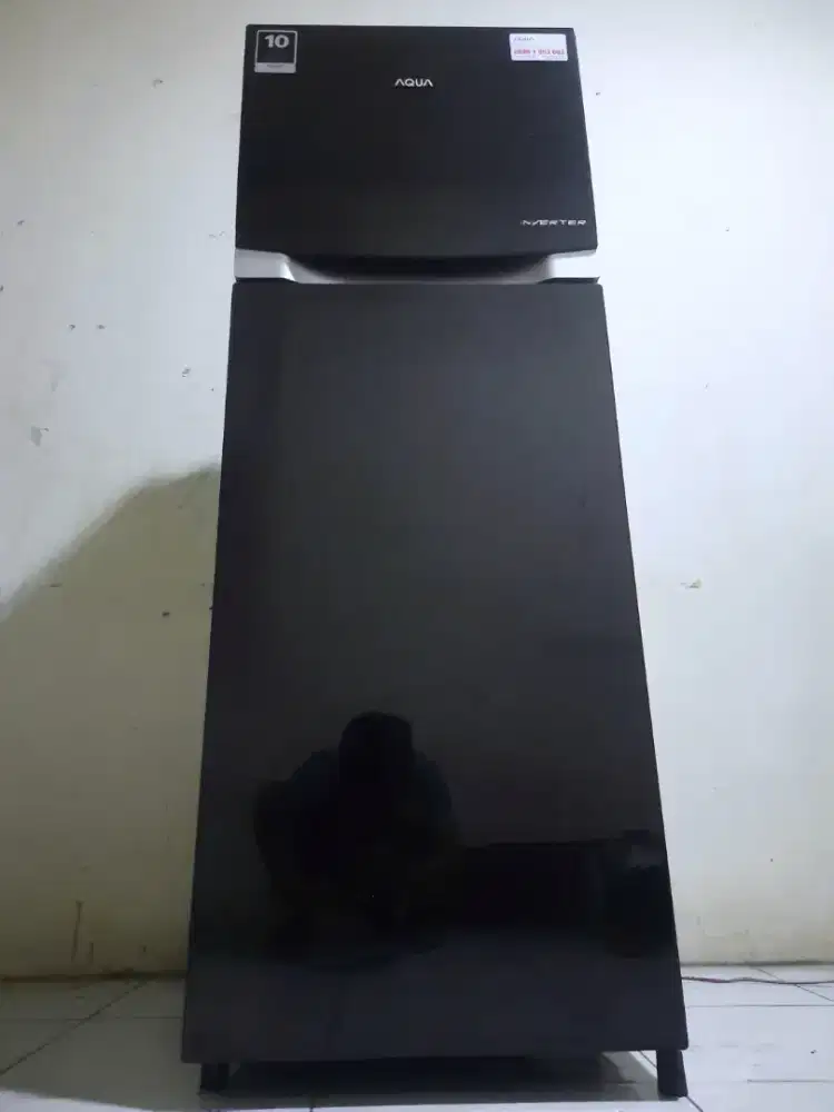 kulkas AQUA INVERTER 2 PINTU KACA