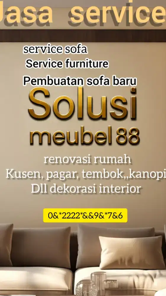 Jasa service furniture