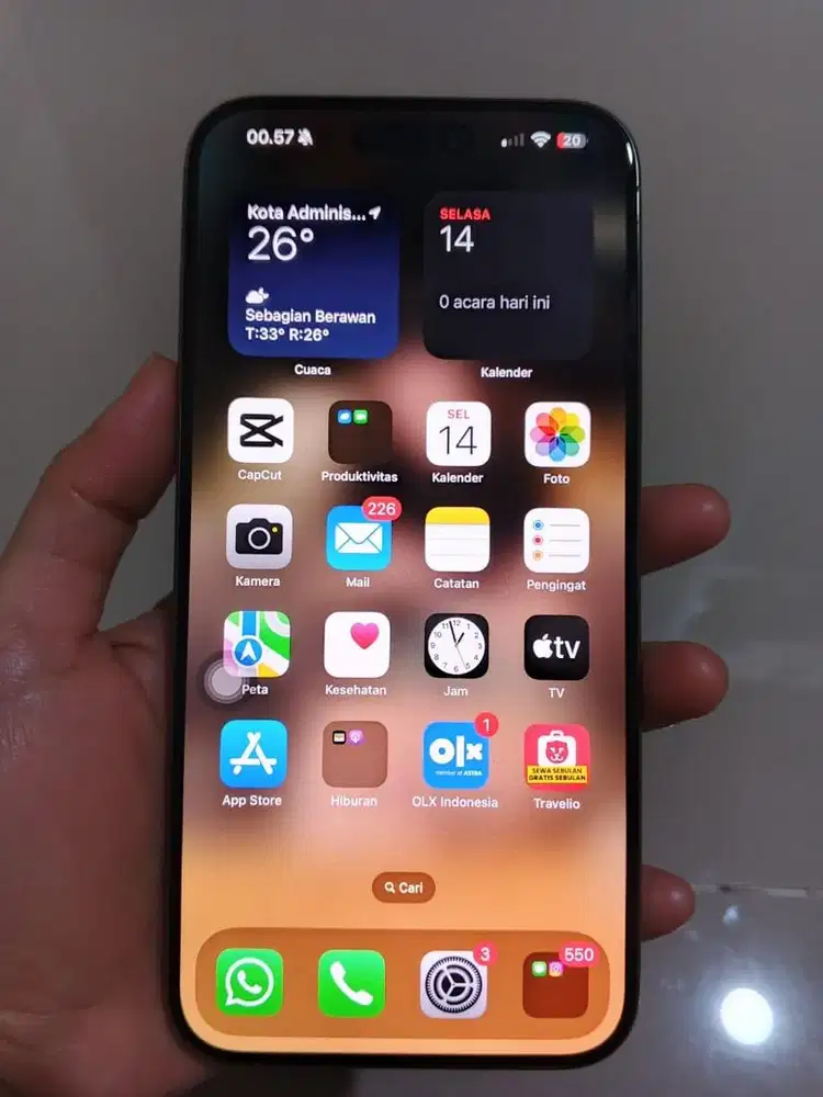 Jual cepat iphone 15 PM 256 GB