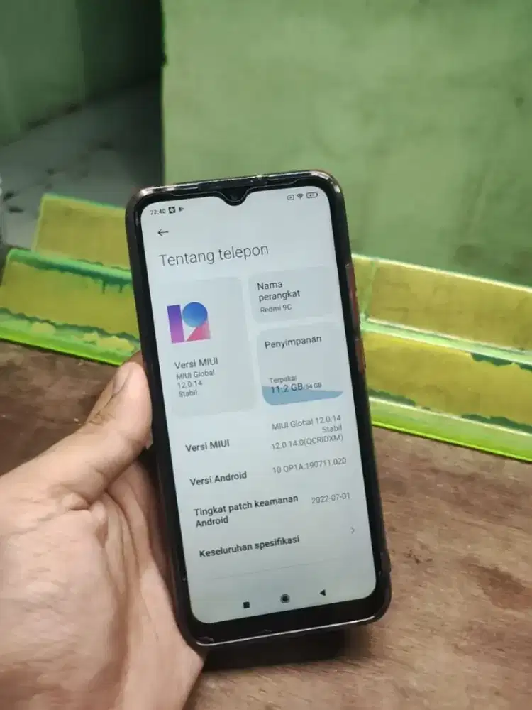 Redmi 9c ram 4 / 64 lengkap