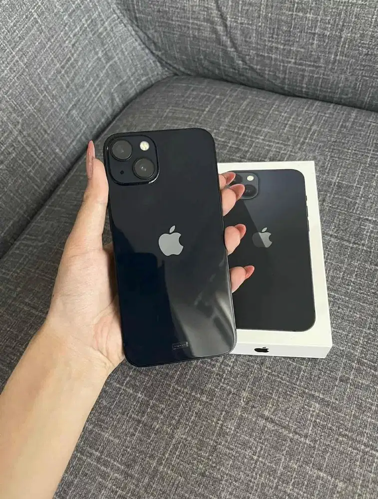 iPhone 13 128gb Midnight Garansi Resmi iBox Fullset Nominus