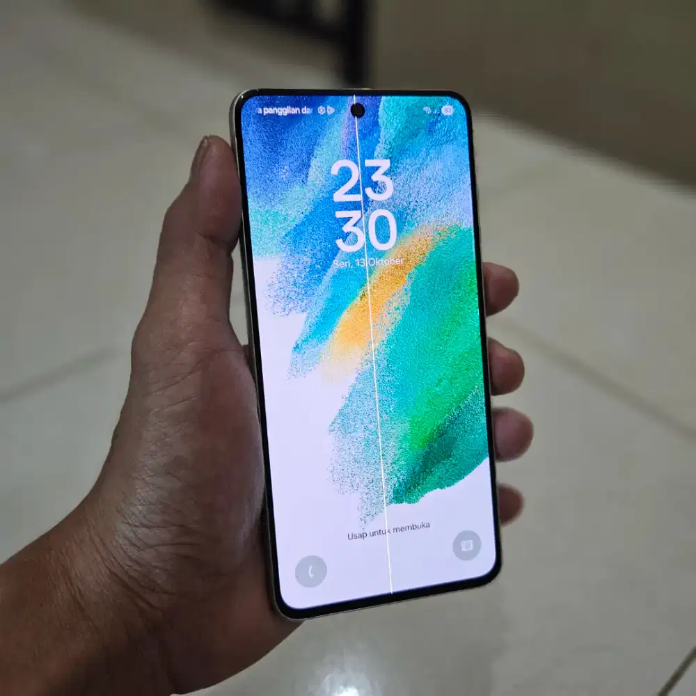 SAMSUNG GALAXY S21 FE SEIN 5G 8/256 MULUS MINUS GARIS 1 FUNGSI NORMAL