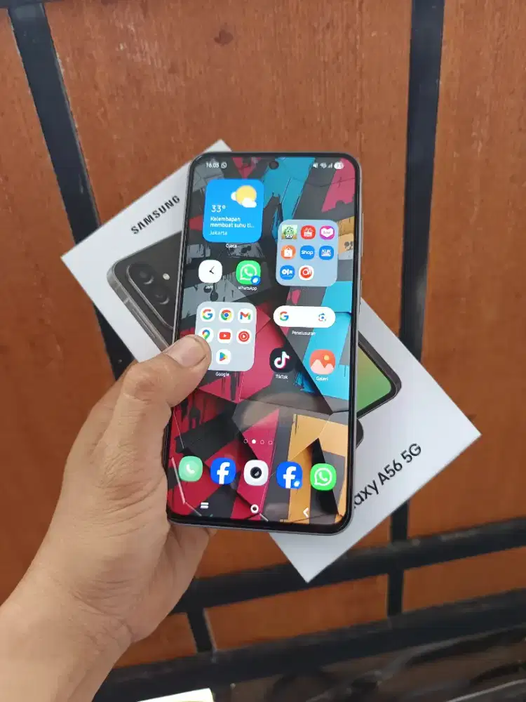 Samsung A56 5G.Ram 12/256 Fulset+casan original