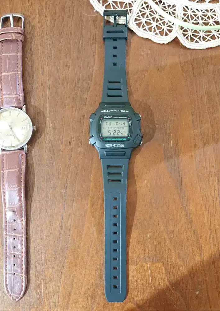 Jam Tangan Casio W-740 Hitam Digital Watch