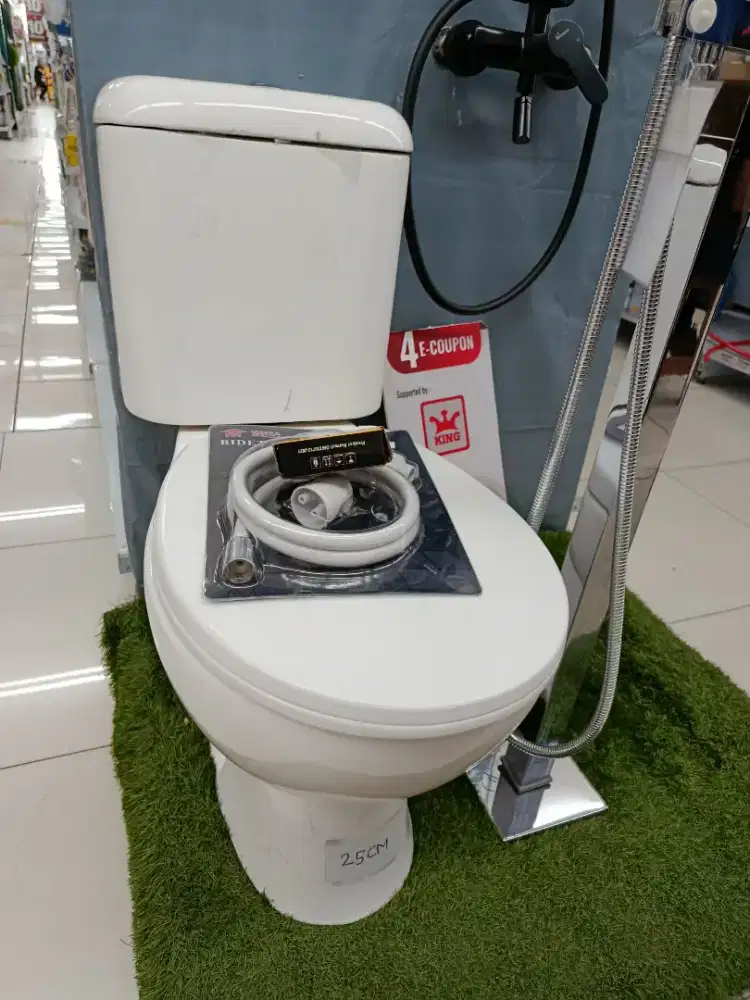 CLOSET DUDUK MERK OULU DUAL FLUSH NEWWWWWW