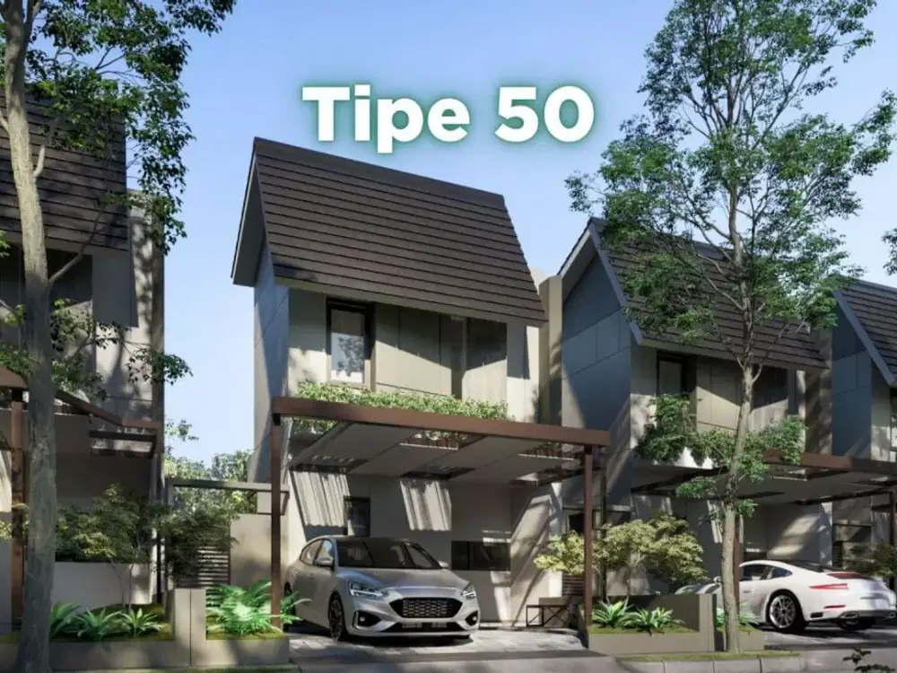 Rumah 2 Lt. Modern Cantik Strategis Full Akses Cigugur Girang Parongpong Bandung Barat