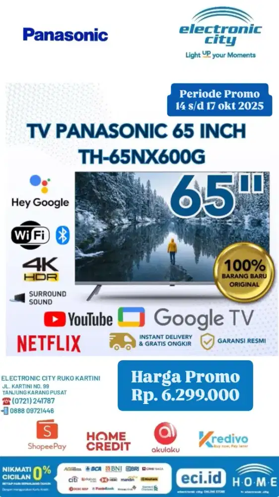 Promo 65inch panasonic at electronic city