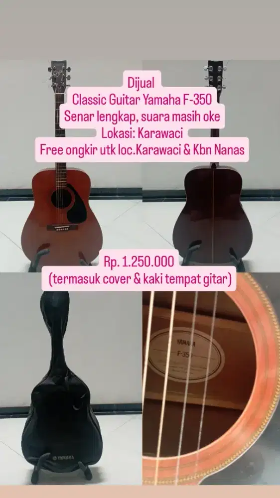 Gitar Akustik Klasik Yamaha F-350