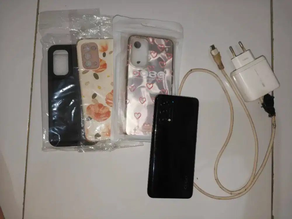 JUAL OPPO RENO 5 6/128 HITAM (SECOND)