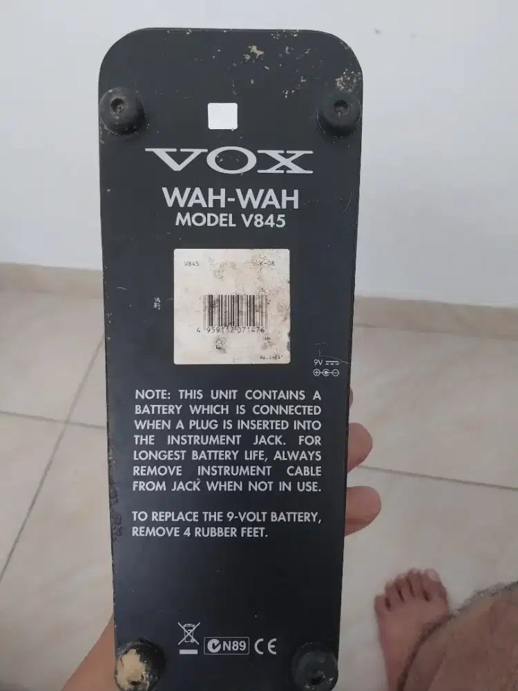 Pedal vox wah wah v845