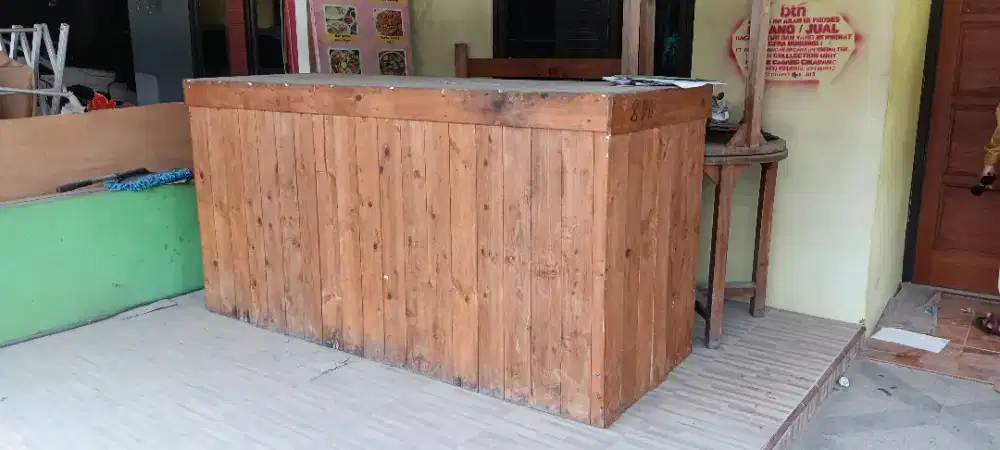 Meja Cafe Kayu Jati