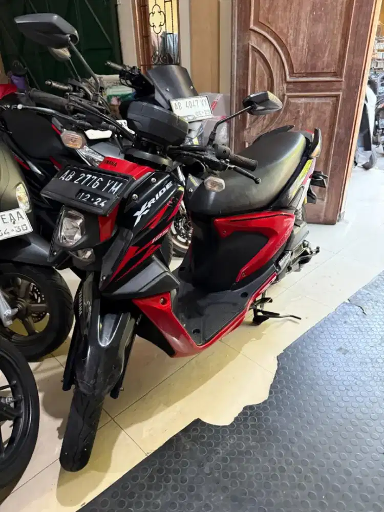 X ride hitam merah 2019 Gbm