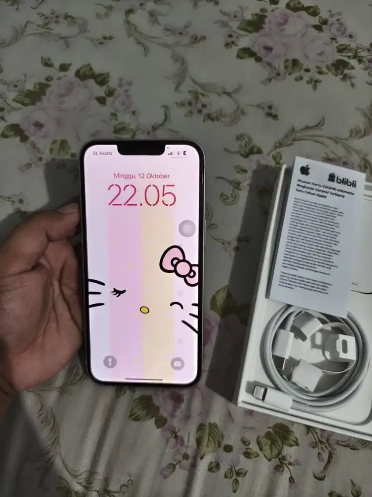 DIJUAL HP IPHONE 13 PINK 128 RESMI