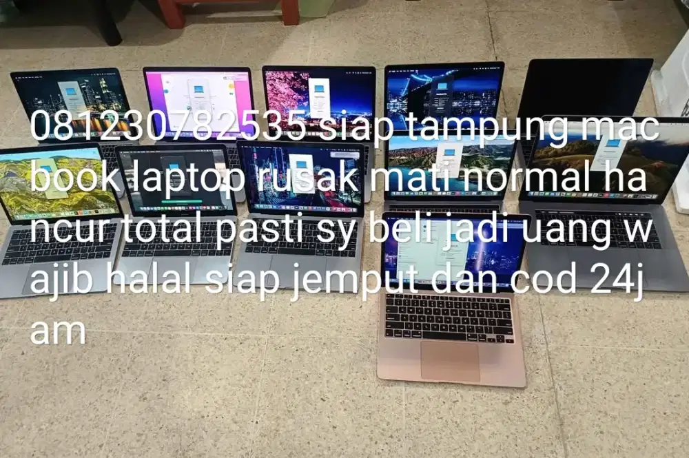 Siap tampung laptop macbook mati rusak pecah error pasti JD uang