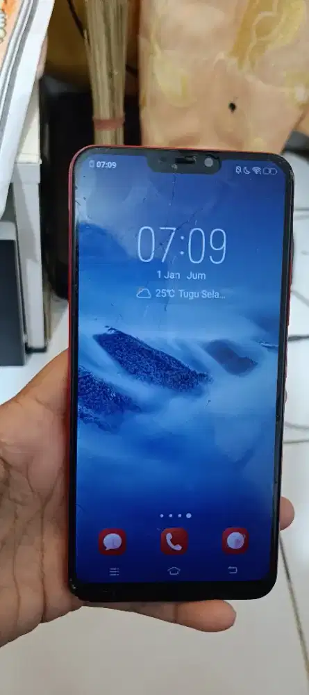 Vivo y81 merah normal