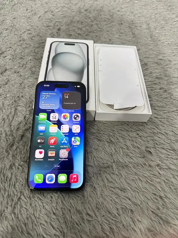 Iphone 15 128gb Black IBOX Garansi On Juni 2026