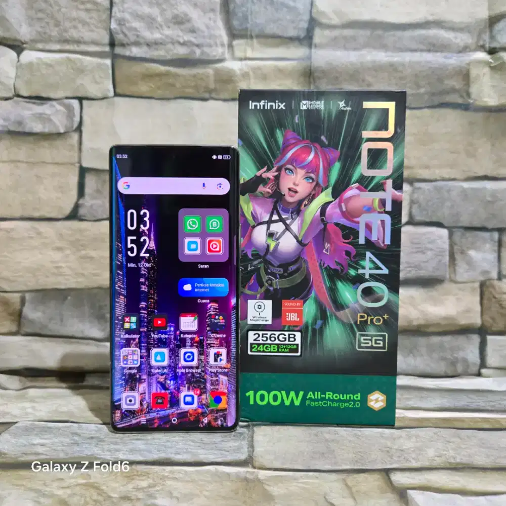 Infinix Note 40 Pro Plus 5G 12/256 Fulset segel mulus 95%