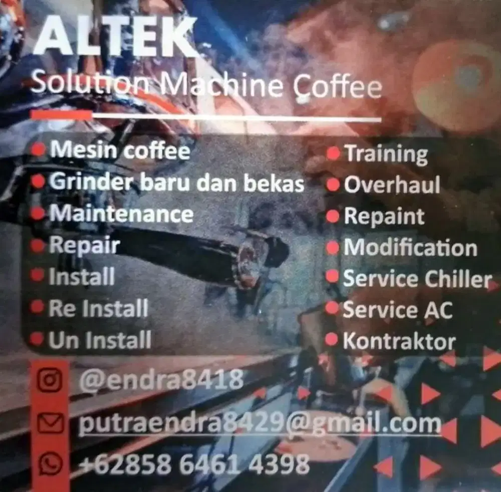 SERVICE MESIN COFFEE ALL BRAND
