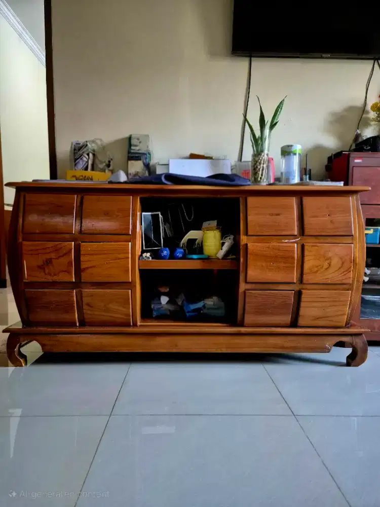 Rak tv jati minimalis used
