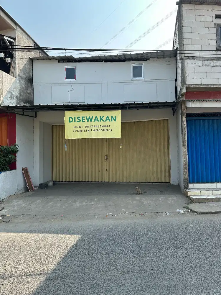 Disewakan ruko di Vila Santika strategis pinggir tol Depok Antasari