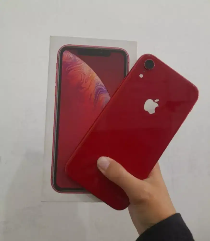 Jual iPhone xr 128 ex ibox red