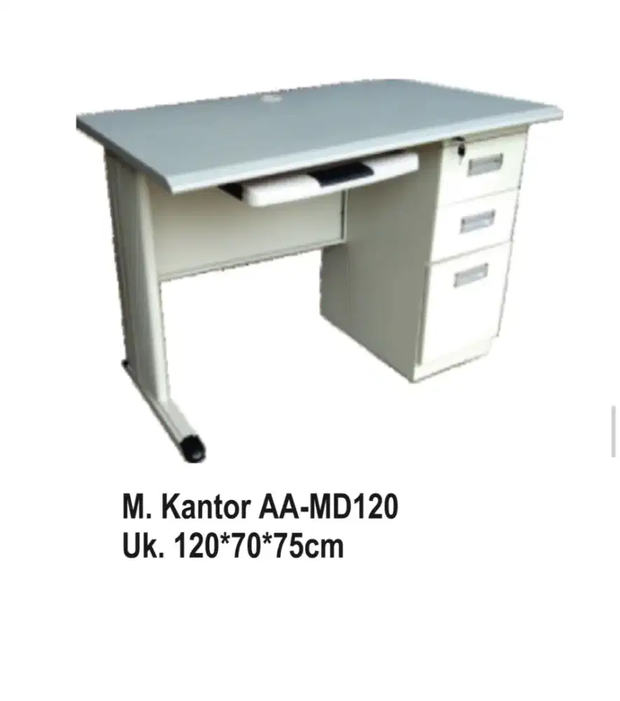 Meja kantor bahan full besi