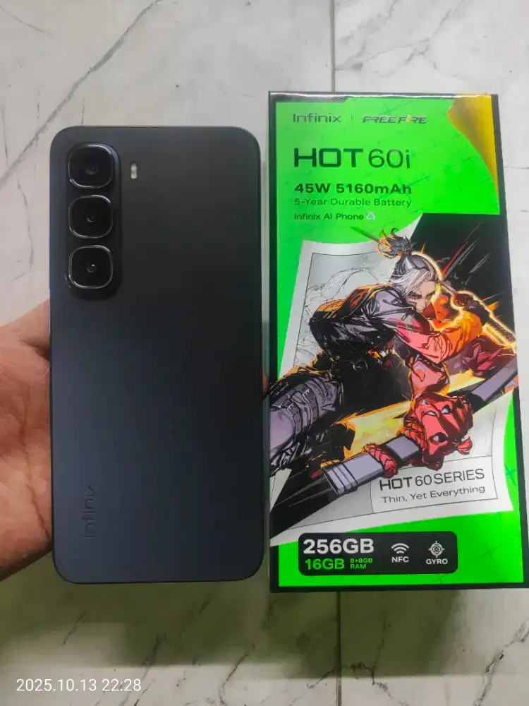 Infinik hot 60i ram 8/256 fullset no minus no cacad like new