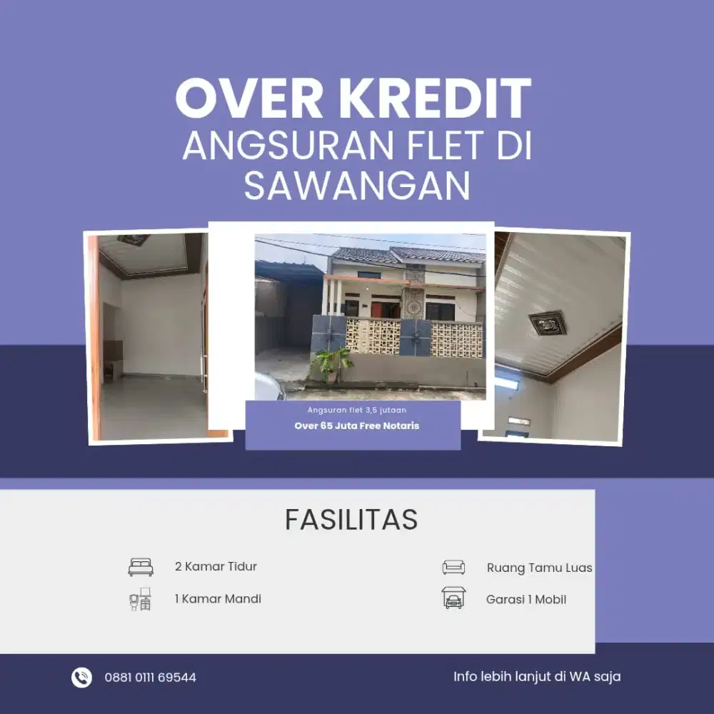 Over Murah Angsuran Flet di Sawangan