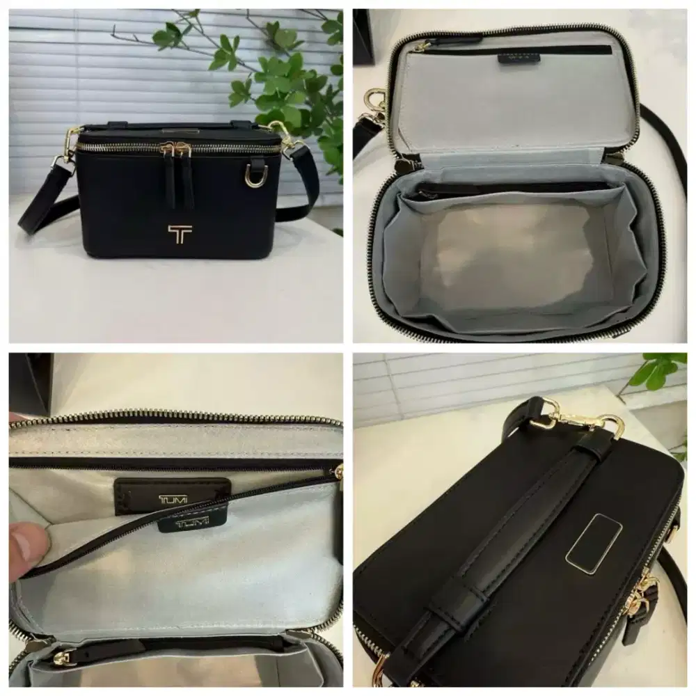 Tas Tumi Selempang Wanita Voyageur Lex Small Train Case CrossbodyBlack