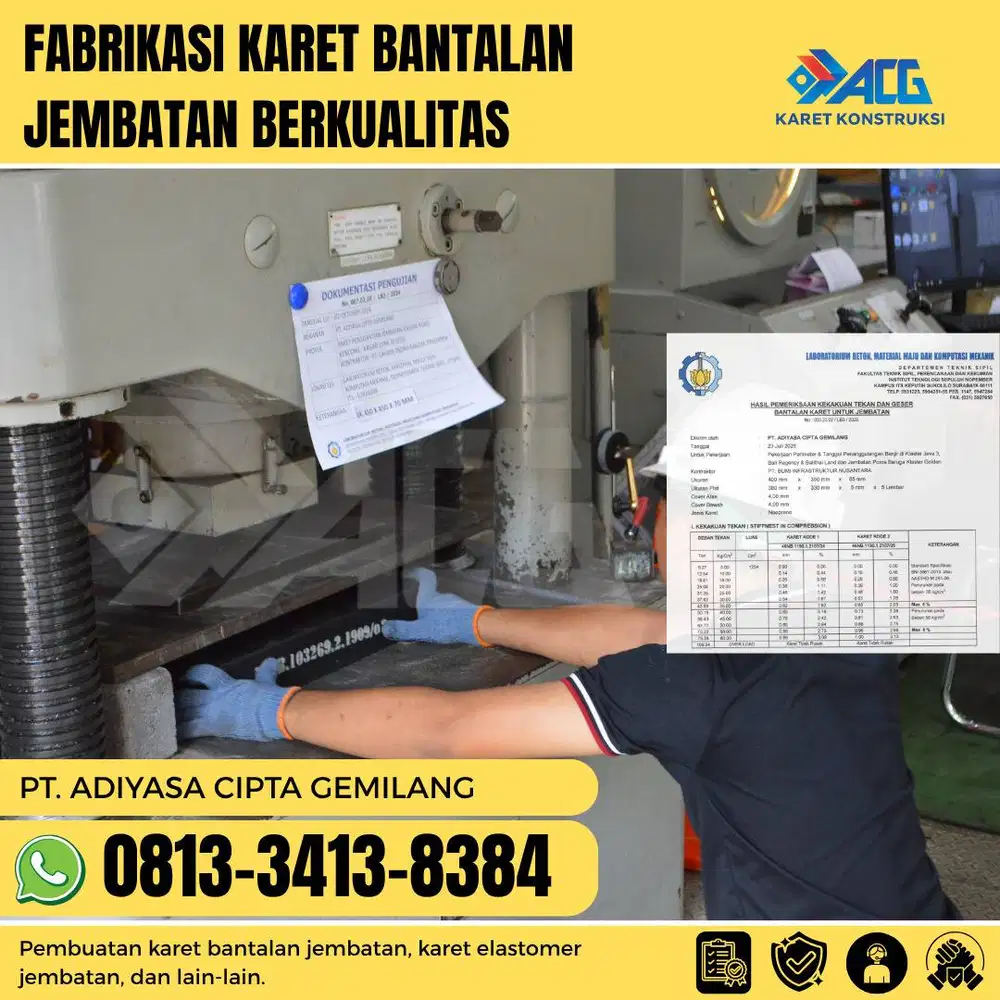 Spesialis karet elastomer bantalan jembatan