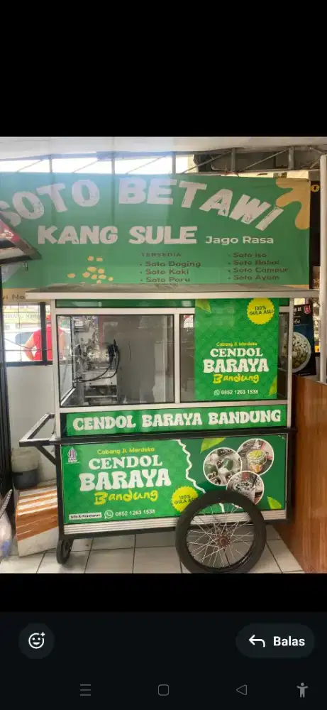 Jual gerobak cendol