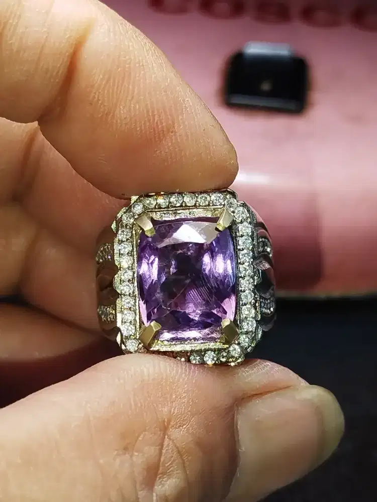 CINCIN NATURAL AMETHYST ( KECUBUNG) PLUS MEMO