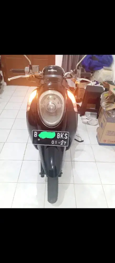 HONDA SCOPY FI IDLING STOP HIDUP PAJAK MATI 2× & Plat Panjang