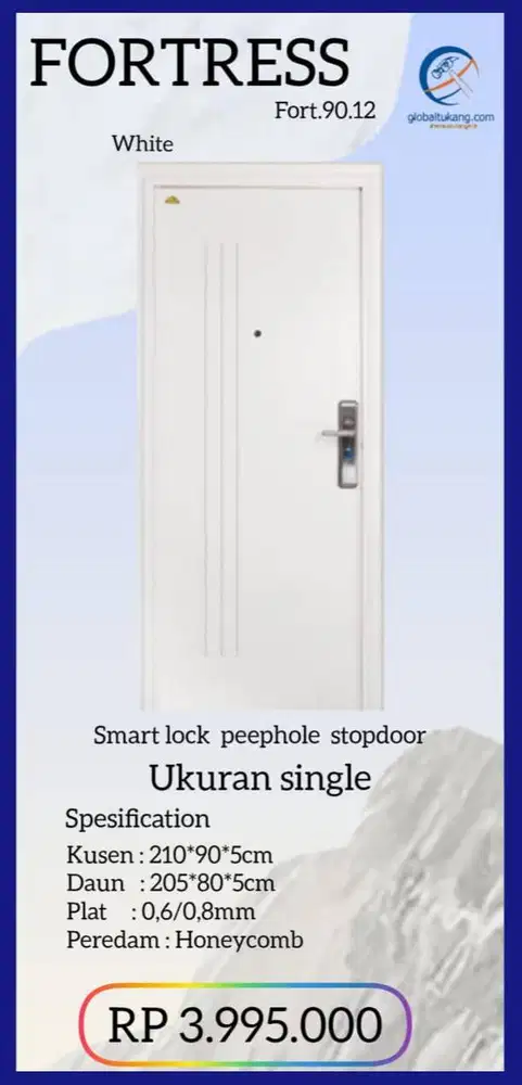 Jual Pintu baja untuk rumah mewah kota Padang