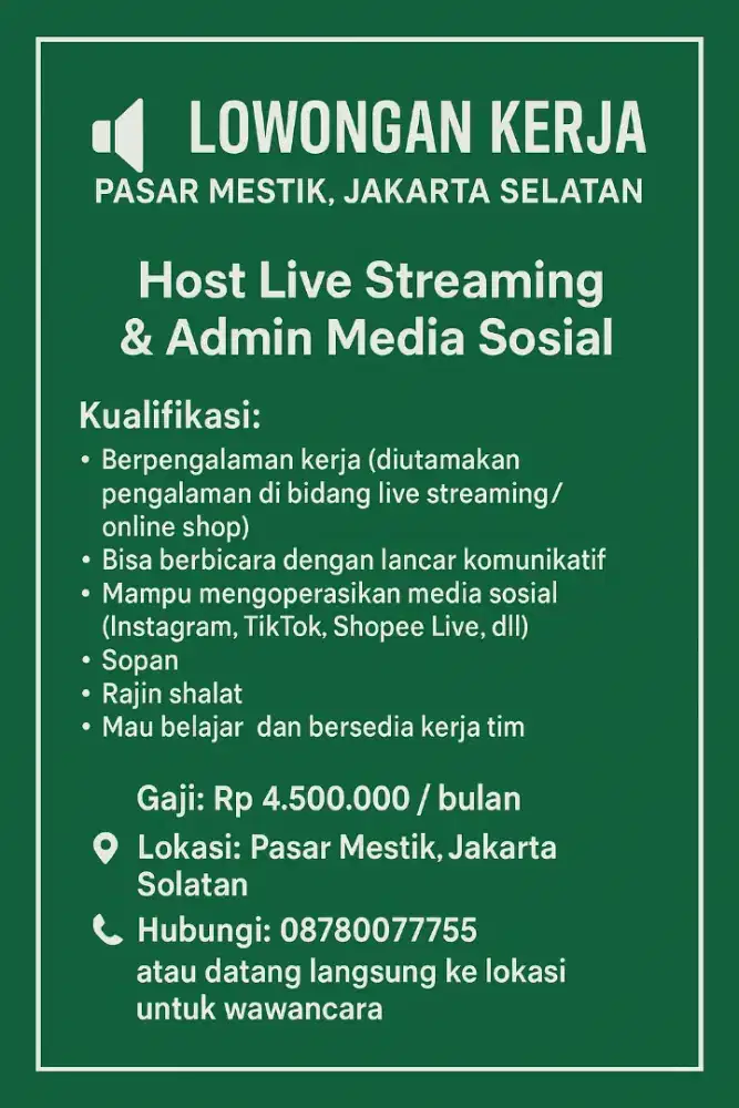 Host live streaming