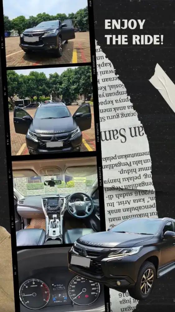 Pajero Sport Dakar 2019 Hitam Mewah - KM 75rb, Kondisi Istimewa