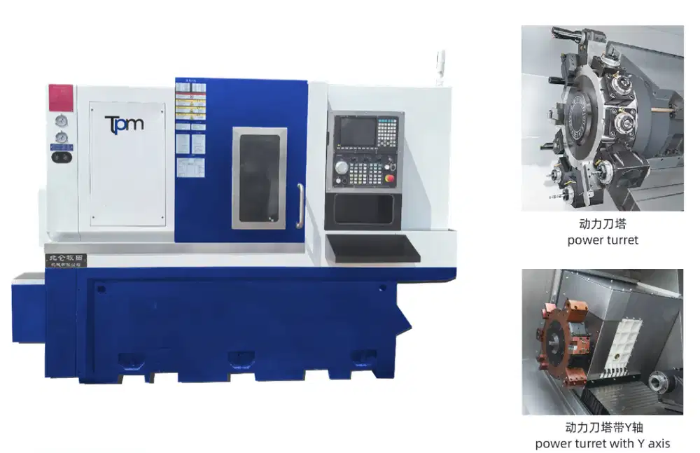 CNC Lathe TPM TT50MY-300 Turning Milling Compund Machine
