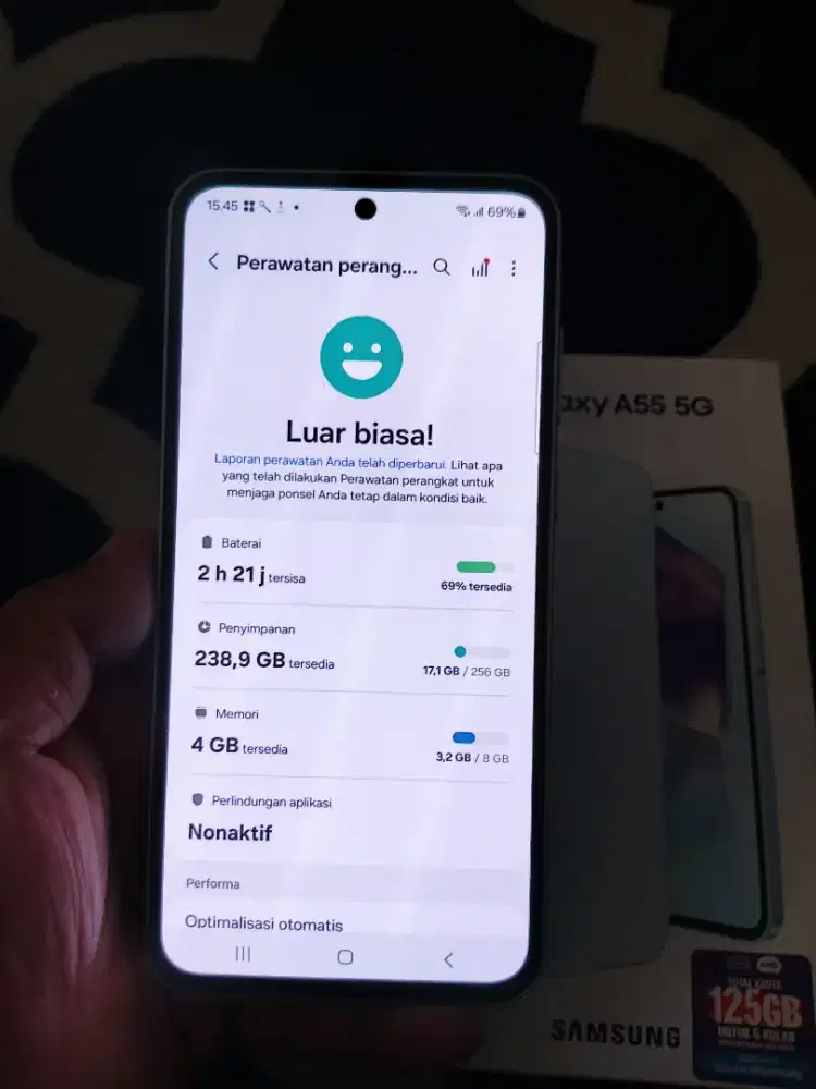Samsung a55 8/256 (ice blue)