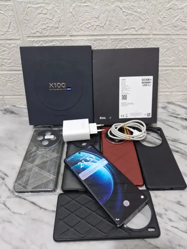 Vivo X100 12/256gb resmi Free case banyak