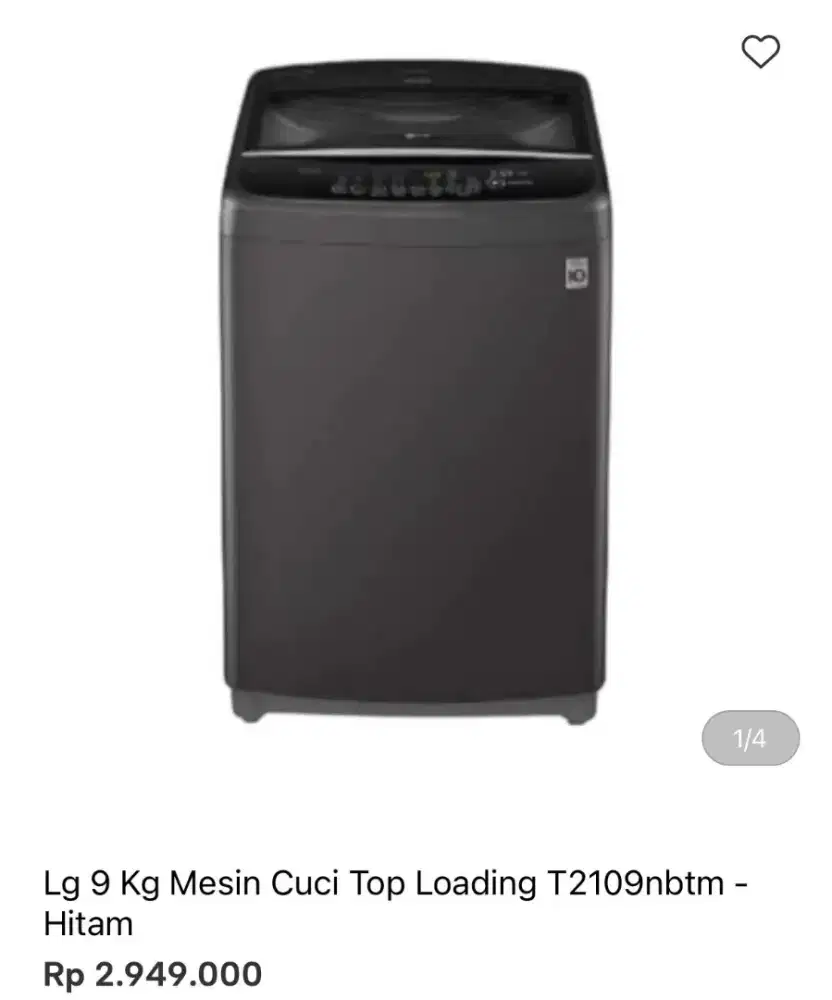 MESIN CUCI TOP LOADING LG 9KG T2109NBTM