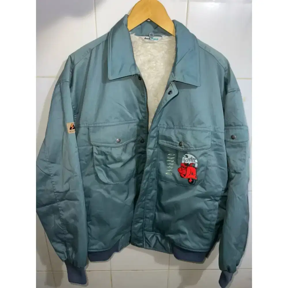 Jaket sherpa vespa by Jack point