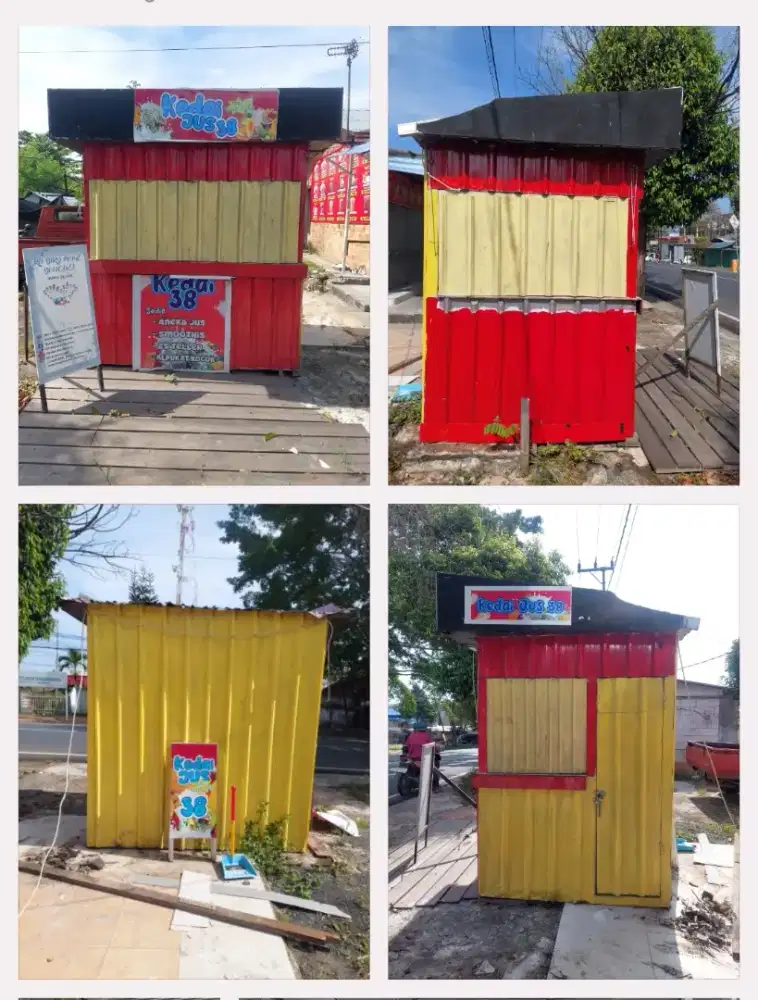 Rombong outlet / tempat jualan multifungsi