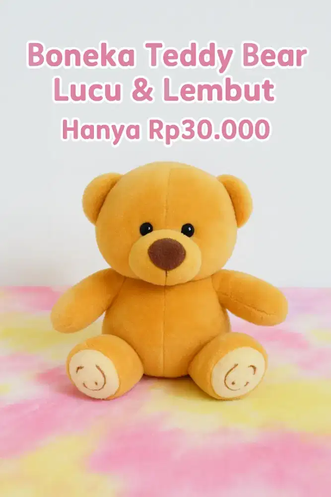 Obral Boneka Teddy Bear Halus Gemas Lucu Berkualitas Impor Mantap Baru